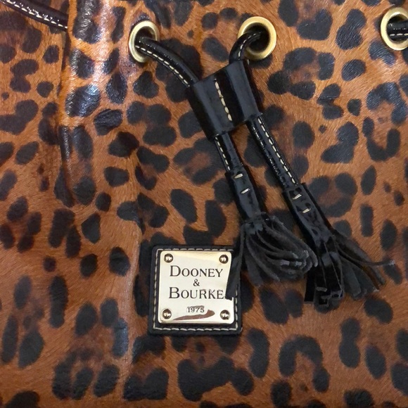 Dooney and Bourke Leopard Bag with Drawstring - Picture 3 of 4